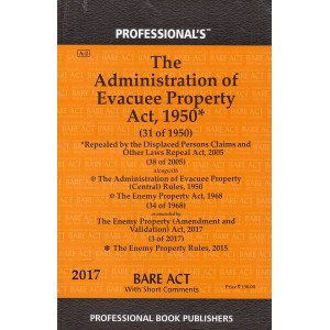 Professional's Bare Act on Administration of Evacuee Property Act 1950